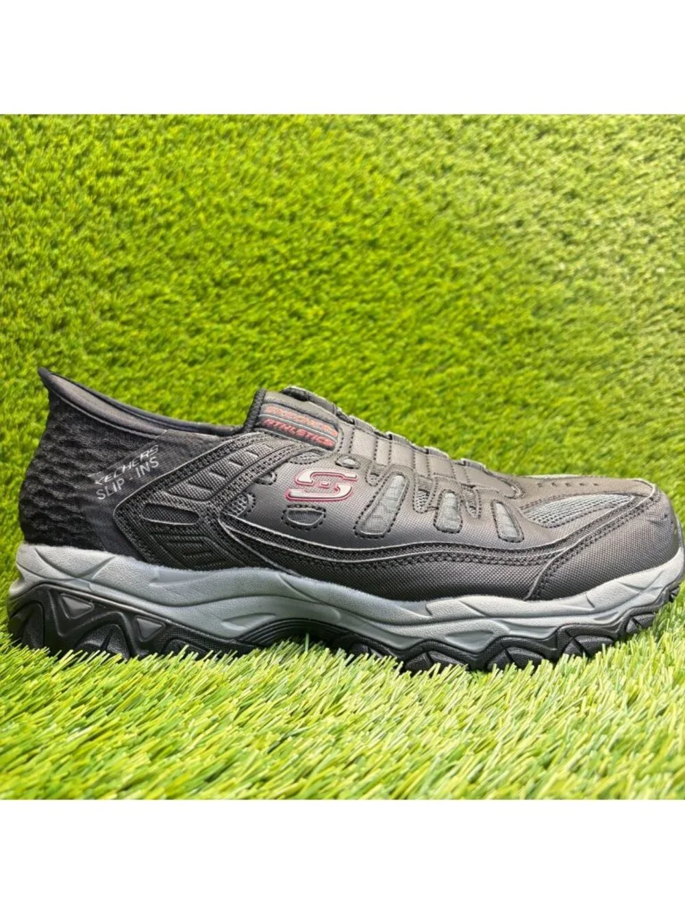 Skechers After Burn Ridgeburn Mens Size 11.5EE Black Athletic Shoes Sneakers